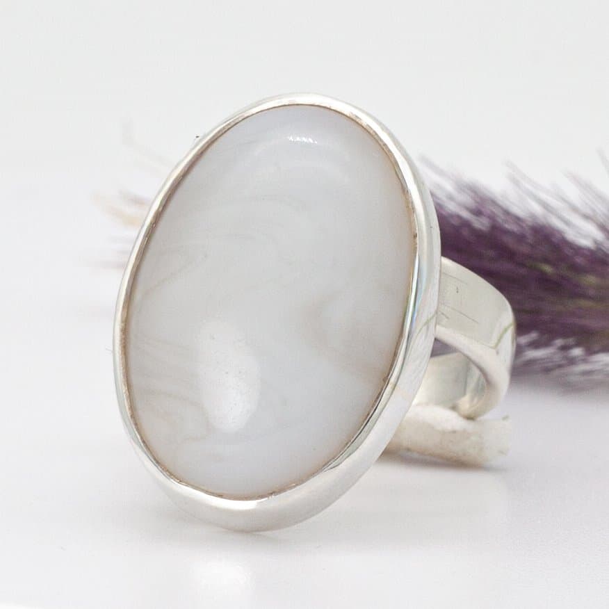 Anillo ajustable de Agata